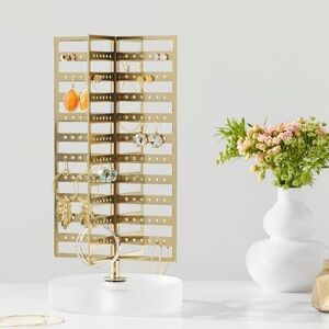 Pottery Barn Teen Ava Frosted Acrylic Rotating Earring Holder